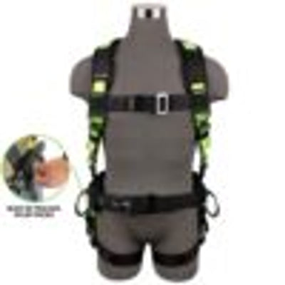 Safewaze PRO Construction Harness: 3D, MB Chest, TB Legs, Trauma relief (M) - 023-1229
