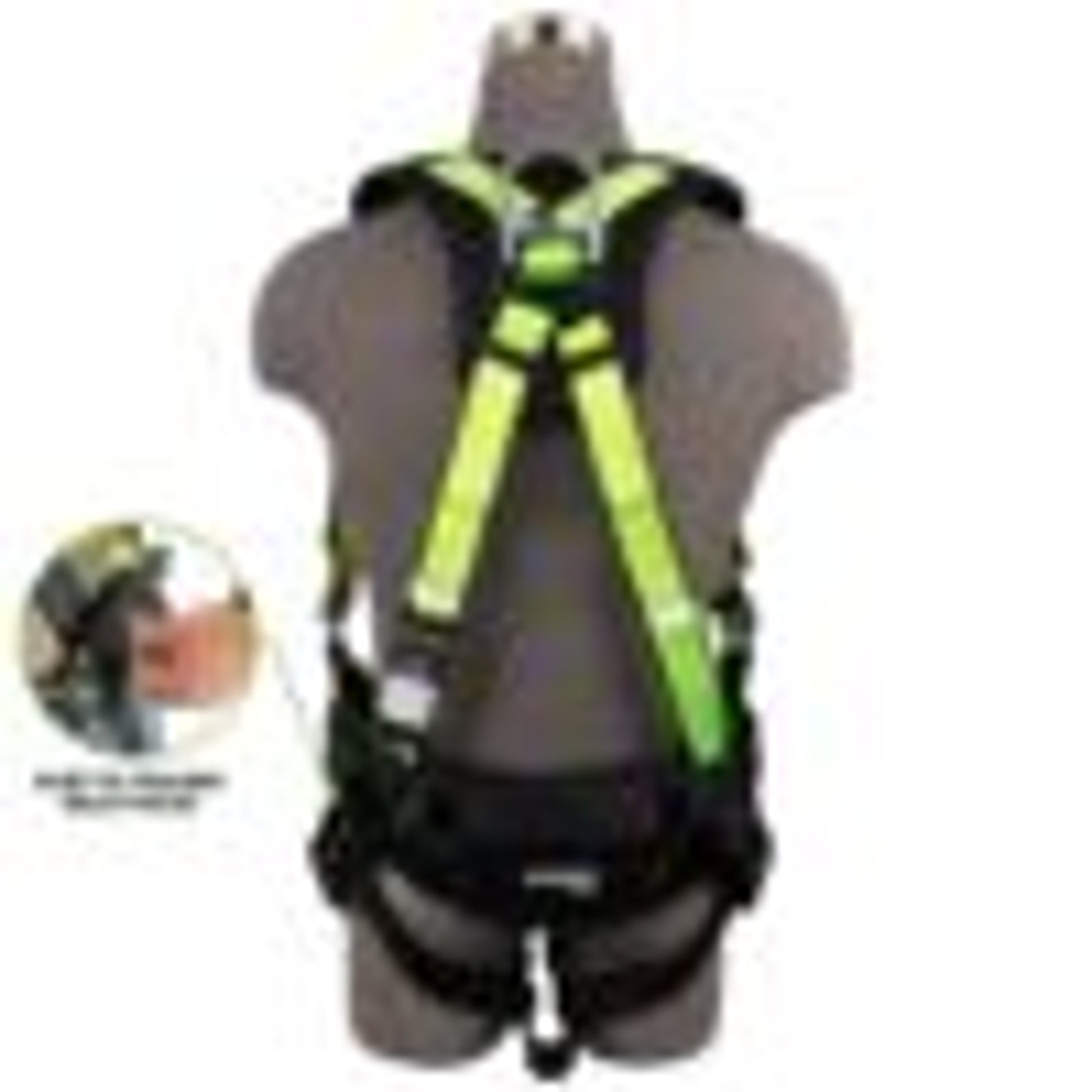 Safewaze PRO Construction Harness: 3D, MB Chest, TB Legs, Trauma relief (M) - 023-1229