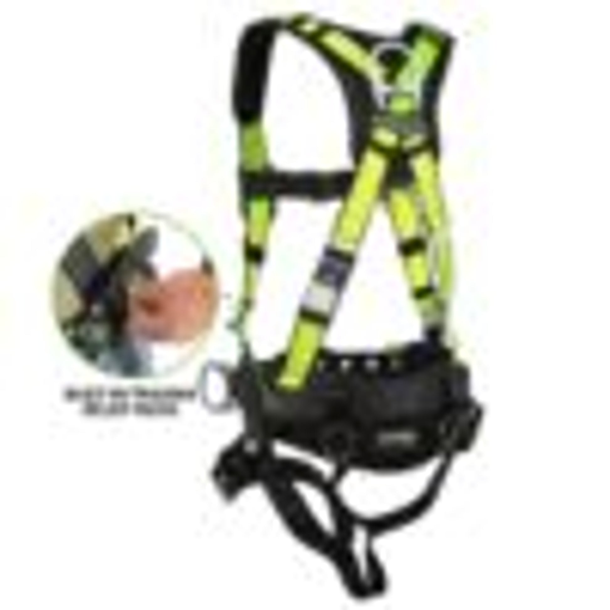 Safewaze PRO Construction Harness: 3D, MB Chest, TB Legs, Trauma relief (M) - 023-1229