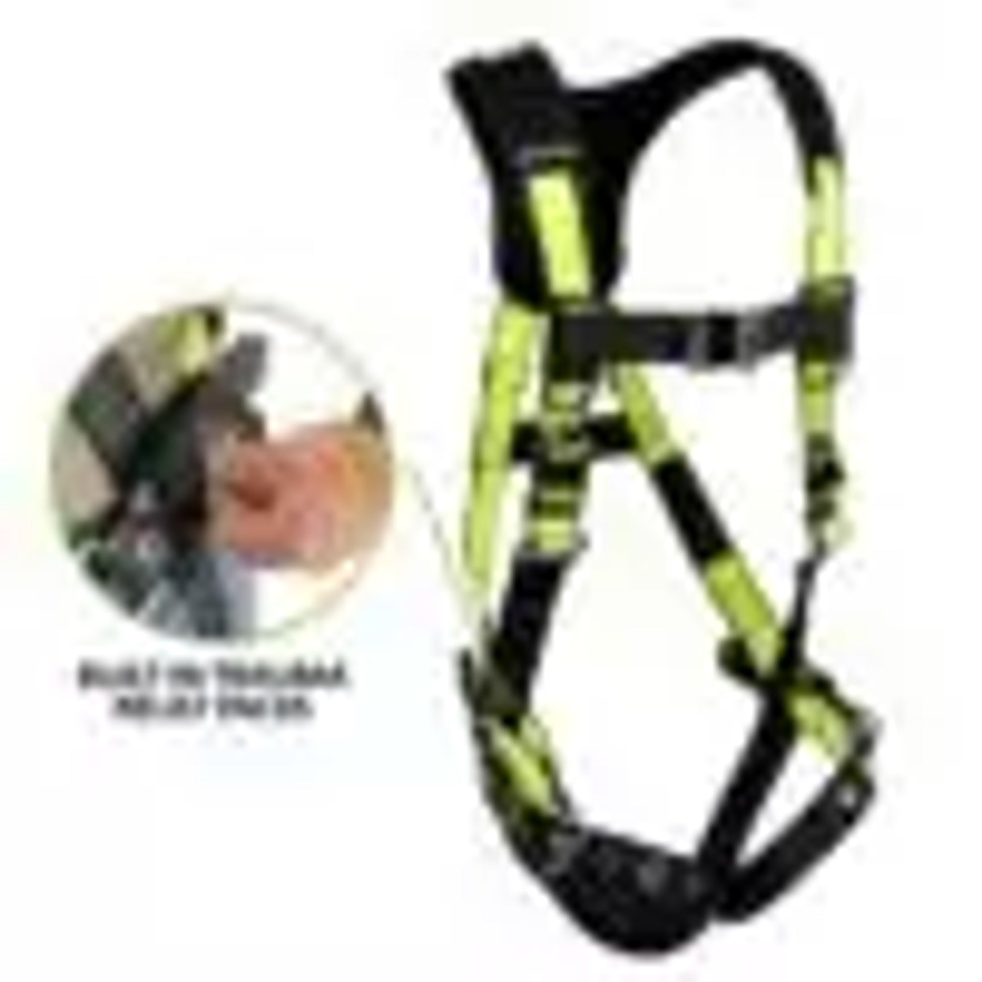 Safewaze PRO Harness: 1D, MB Chest, TB Legs, Trauma relief (S/M) - 023-1236
