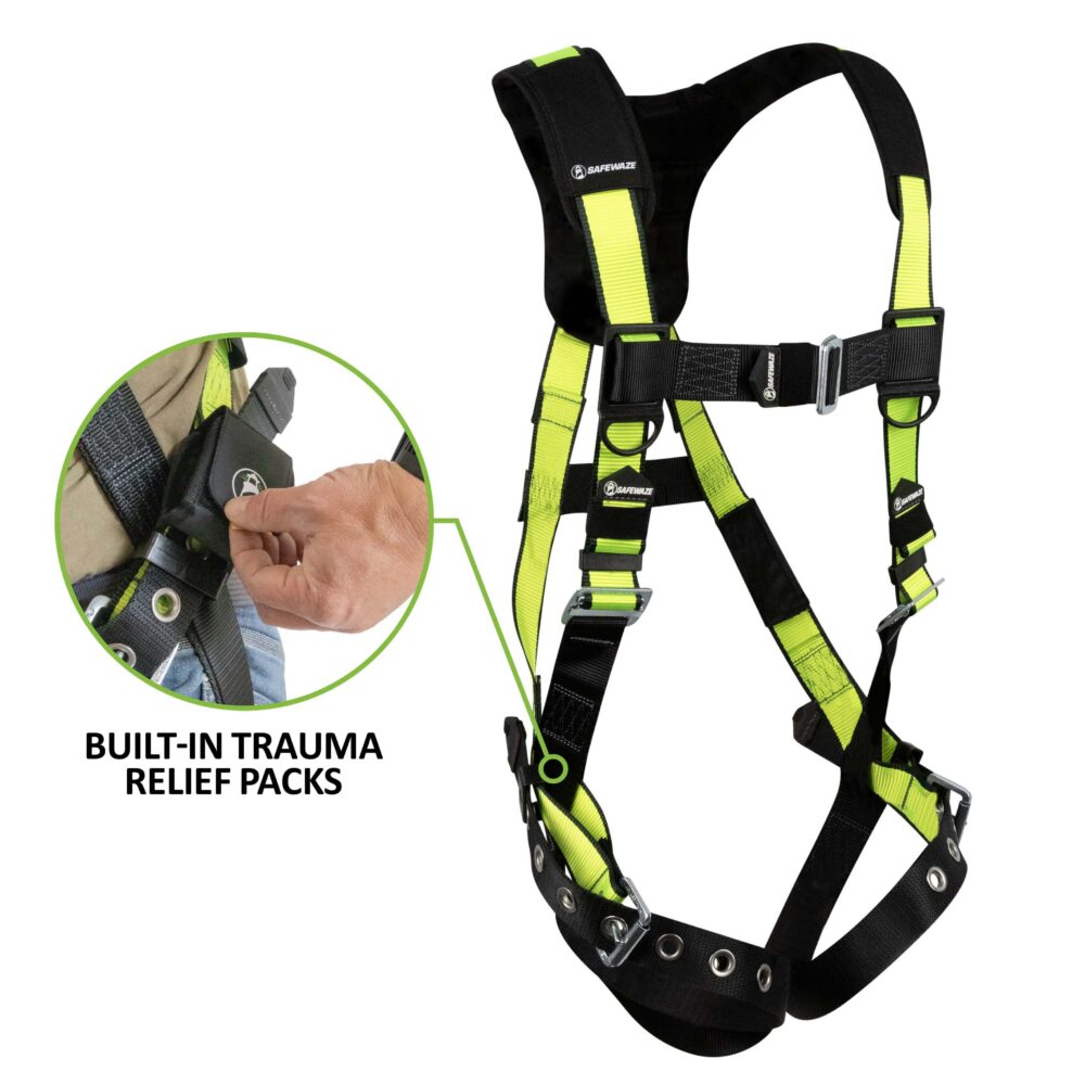 Safewaze PRO Harness: 1D, MB Chest, TB Legs, Trauma relief (S/M) - 023-1236