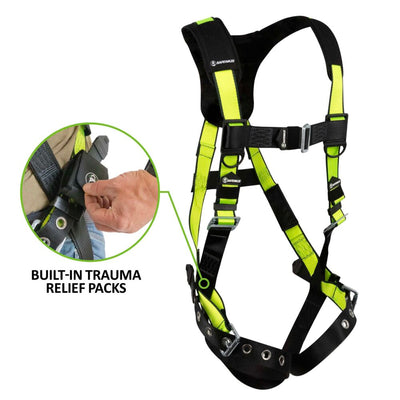 Safewaze PRO Harness: 1D, MB Chest, TB Legs, Trauma relief (S/M) - 023-1236