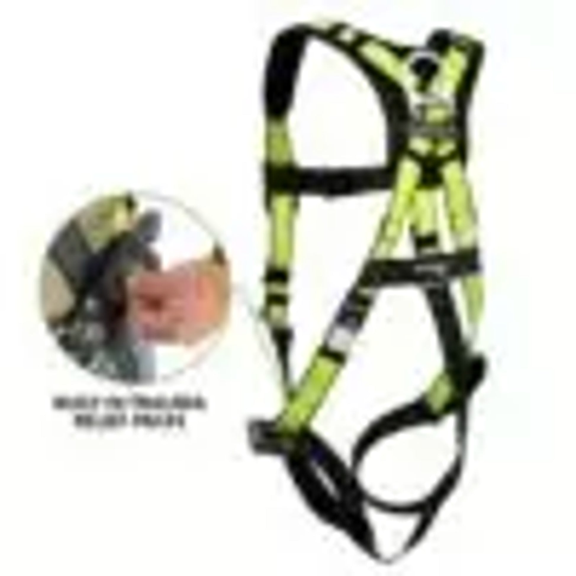 Safewaze PRO Harness: 1D, MB Chest, TB Legs, Trauma relief (S/M) - 023-1236
