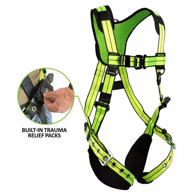 Safewaze PRO+ Harness: 1D, QC Chest, TB Legs, Trauma relief (XS) - 023-1249