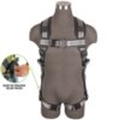 Safewaze PRO+ Slate Harness: Alu 1D, Alu QC Chest/Legs, Trauma relief (4X) - 023-1270