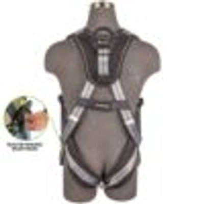 Safewaze PRO+ Slate Harness: Alu 1D, Alu QC Chest/Legs, Trauma relief (4X) - 023-1270