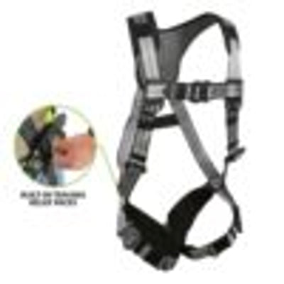 Safewaze PRO+ Slate Harness: Alu 1D, Alu QC Chest/Legs, Trauma relief (4X) - 023-1270