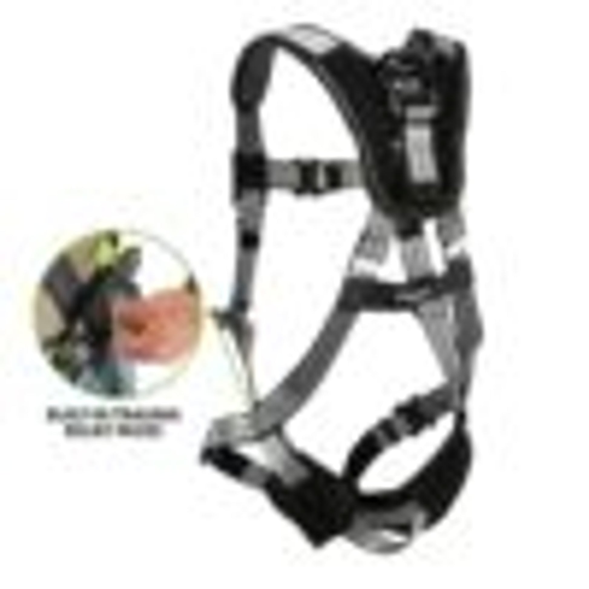 Safewaze PRO+ Slate Harness: Alu 1D, Alu QC Chest/Legs, Trauma relief (4X) - 023-1270