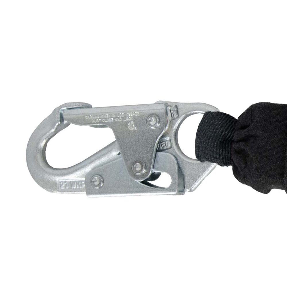 Safewaze Arc Flash 6' Energy Absorbing Lanyard: 12'FF, Aramid, Dual Leg, Tower Rebar Hook - 023-2098