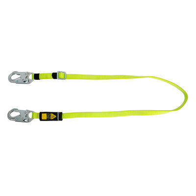 Safewaze Arc Flash 4-6' Adjustable Web Restraint Lanyard: Snap hooks - 023-2100