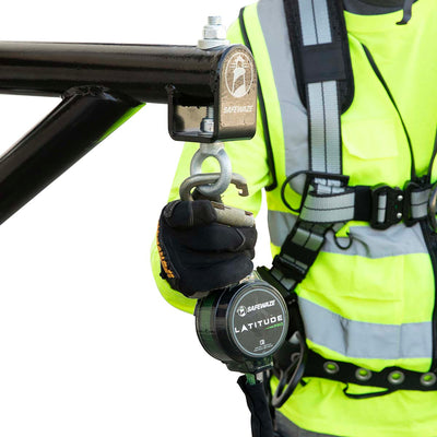 Safewaze Scaffold Davit Anchor: 1.6”- 2” Clamps - 023-4104