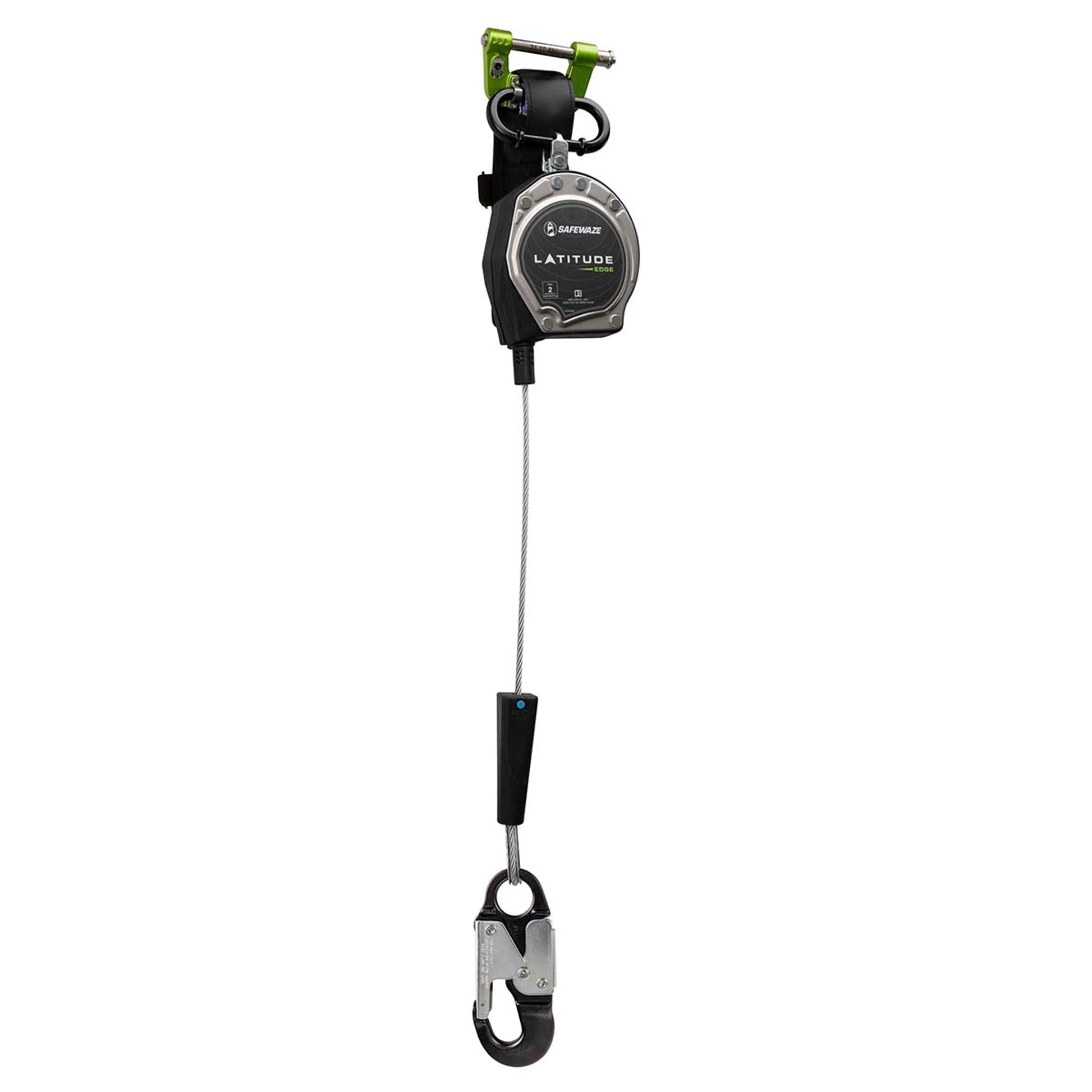 Safewaze Latitude Edge 8' Single Cable SRL: Alu Snap Hook - 023-5352