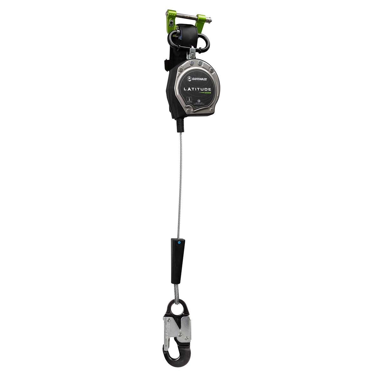Safewaze Latitude Edge 8' Single Cable SRL: Alu Snap Hook - 023-5352