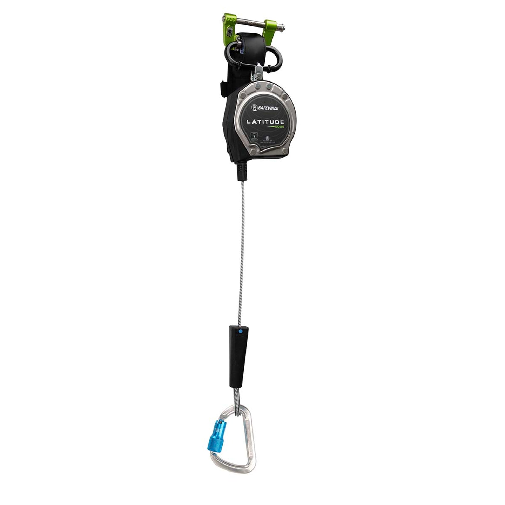 Safewaze Latitude Edge 8' Single Cable SRL: Alu Carabiner - 023-5354