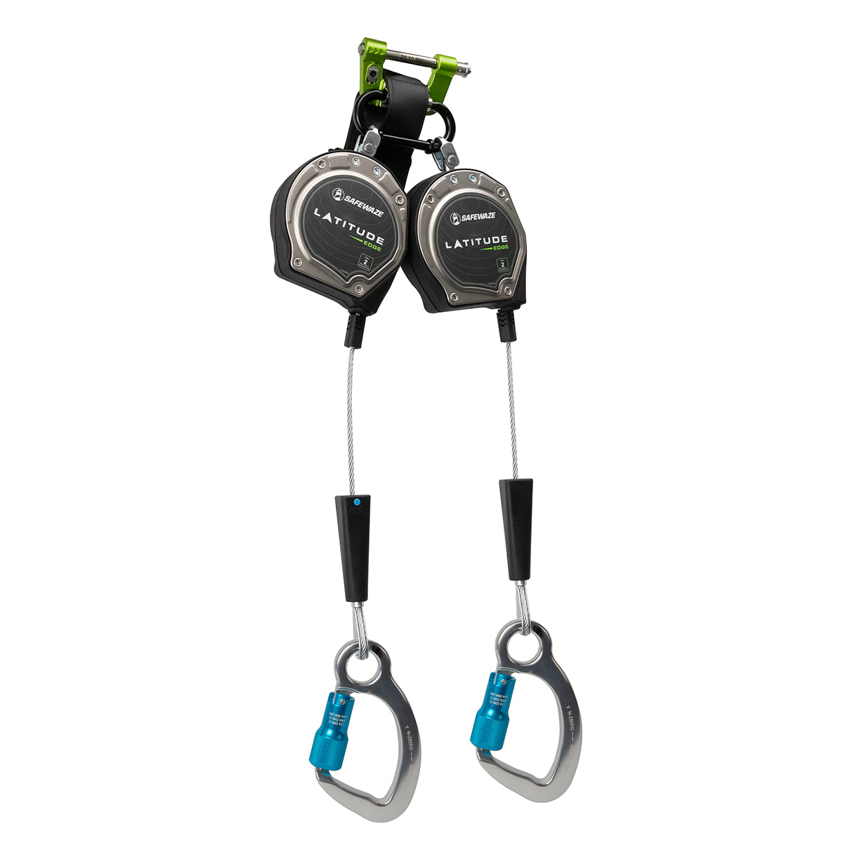 Safewaze Latitude Edge 8' Dual Cable SRL: Alu Carabiners - 023-5359