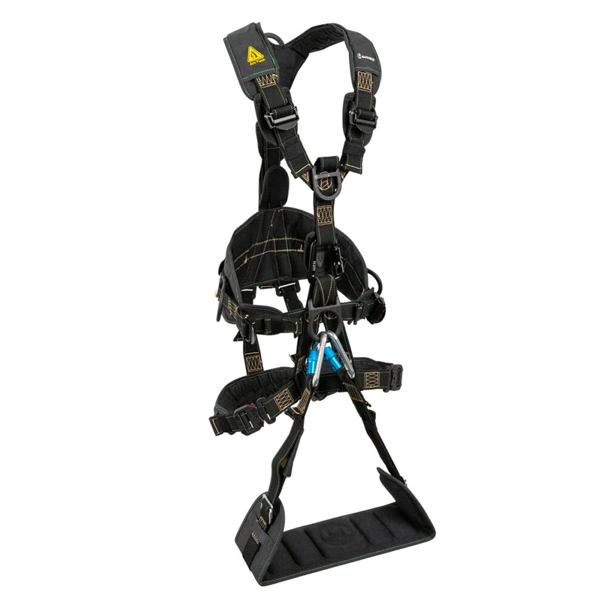 Safewaze Arc Flash Wind & Tower Harness: 5D, Removable Seat, QC Legs (2X) - 024-1387