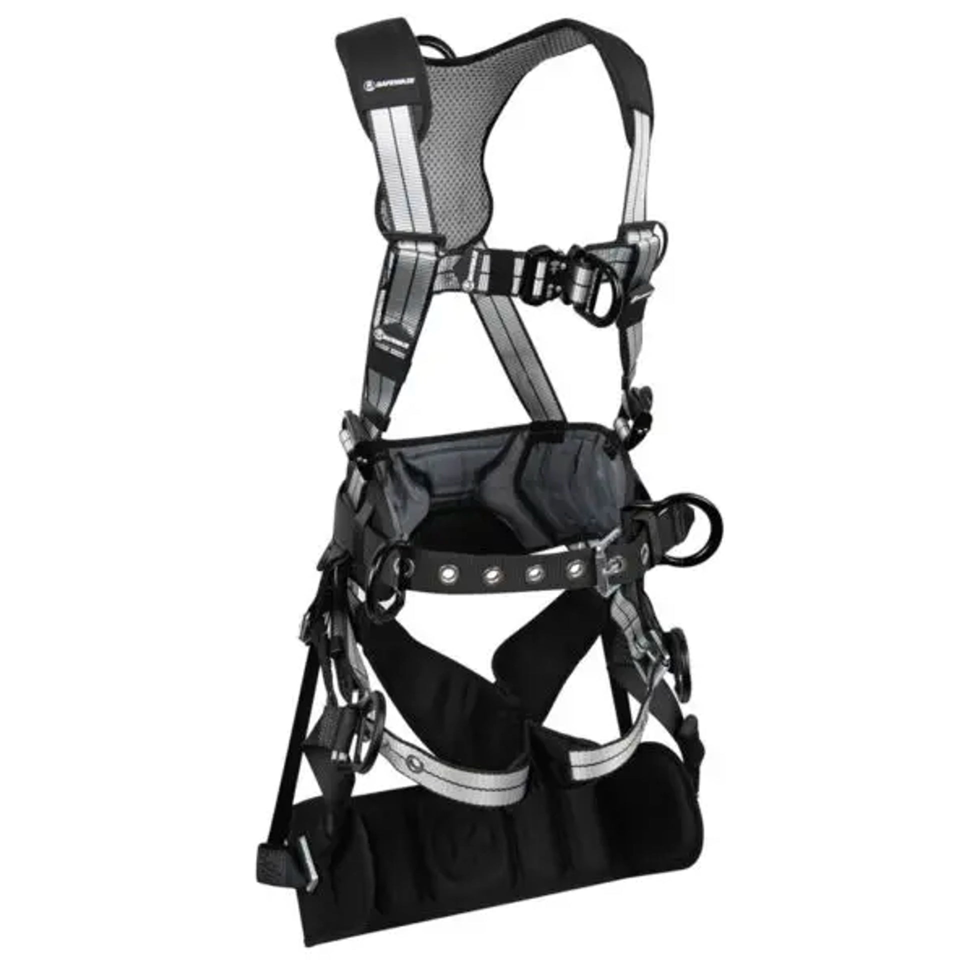 Safewaze PRO+ Slate Tower Construction Harness: Alu 3D, Alu QC Chest, Alu FD, TB Legs, Tower Seat (L) - 024-1481