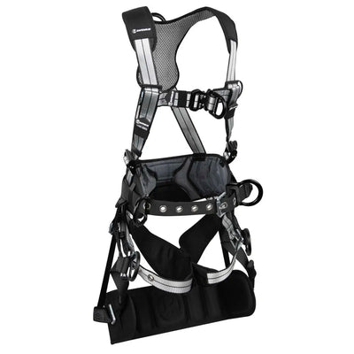 Safewaze PRO+ Slate Tower Construction Harness: Alu 3D, Alu QC Chest, Alu FD, TB Legs, Tower Seat (2X) - 024-1483