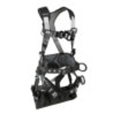 Safewaze PRO+ Slate Tower Construction Harness: Alu 3D, Alu QC Chest, Alu FD, TB Legs, Tower Seat (M) - 024-1480