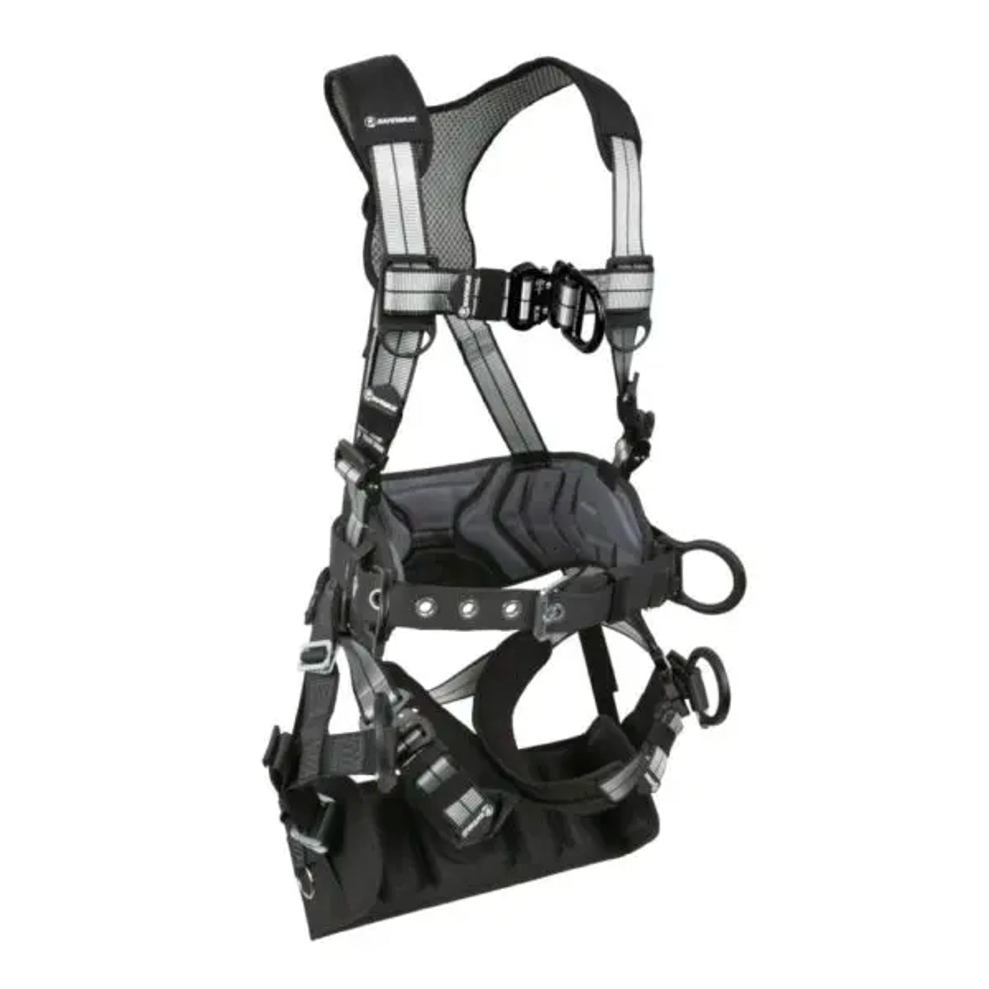 Safewaze PRO+ Slate Tower Construction Harness: Alu 3D, Alu QC Chest, Alu FD, Alu QC Legs, Tower Seat (XL) - 024-1490