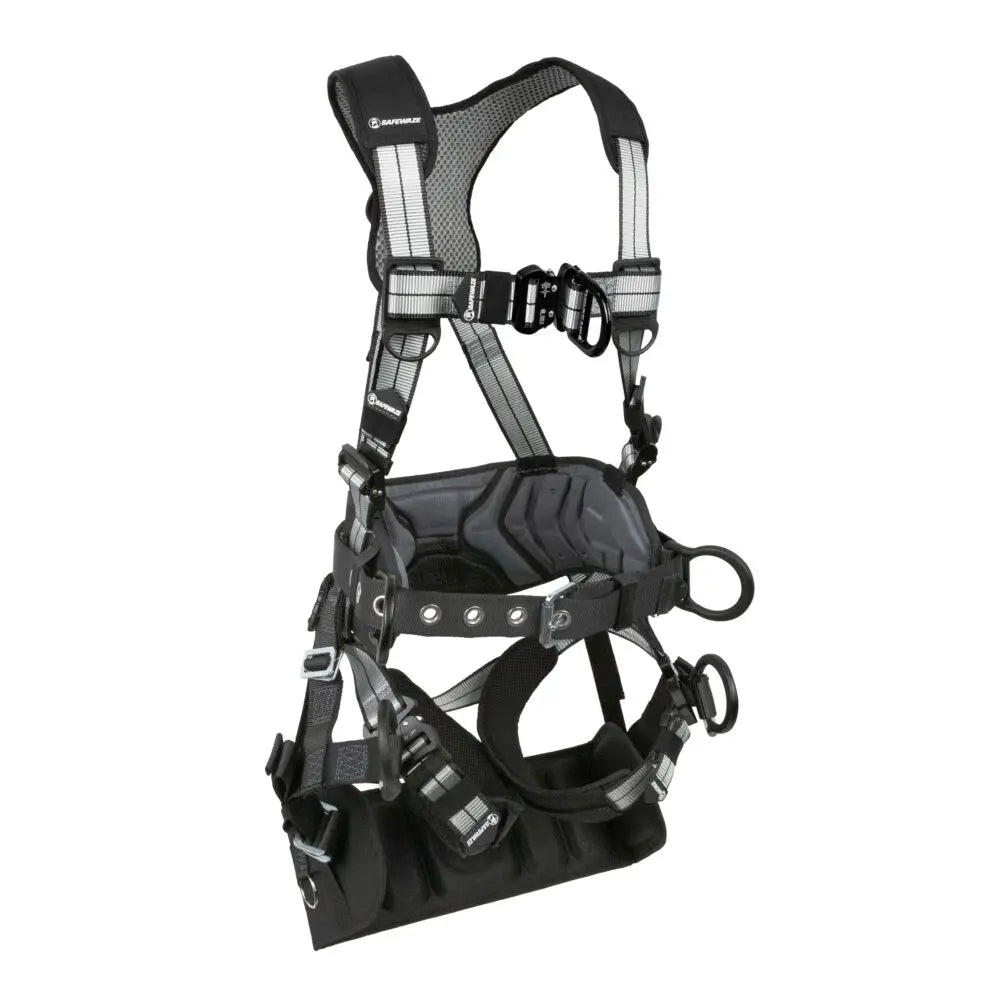 Safewaze PRO+ Slate Tower Construction Harness: Alu 3D, Alu QC Chest, Alu FD, Alu QC Legs, Tower Seat (L) - 024-1489