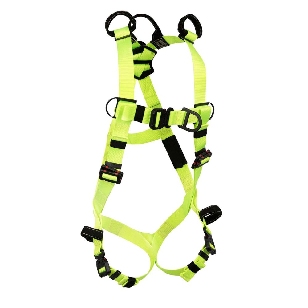Safewaze Arc Flash Retrieval Harness: SL 3D, SL Shoulder D's, DE QC Chest, DE FD, DE QC Legs (3X) - 024-1541