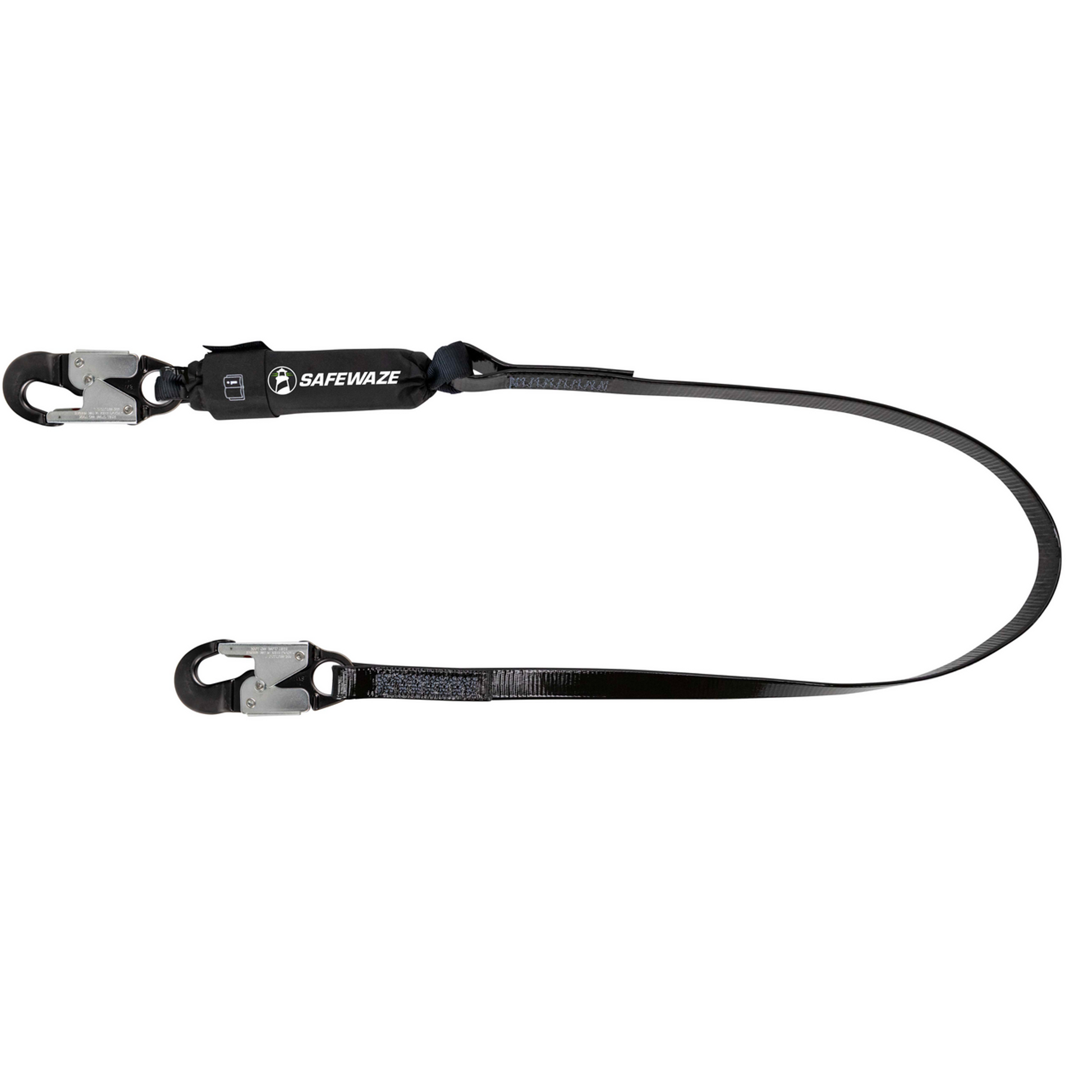 Safewaze PRO-Shield 6' Energy Absorbing Lanyard: Alu Snap Hook - 024-2137