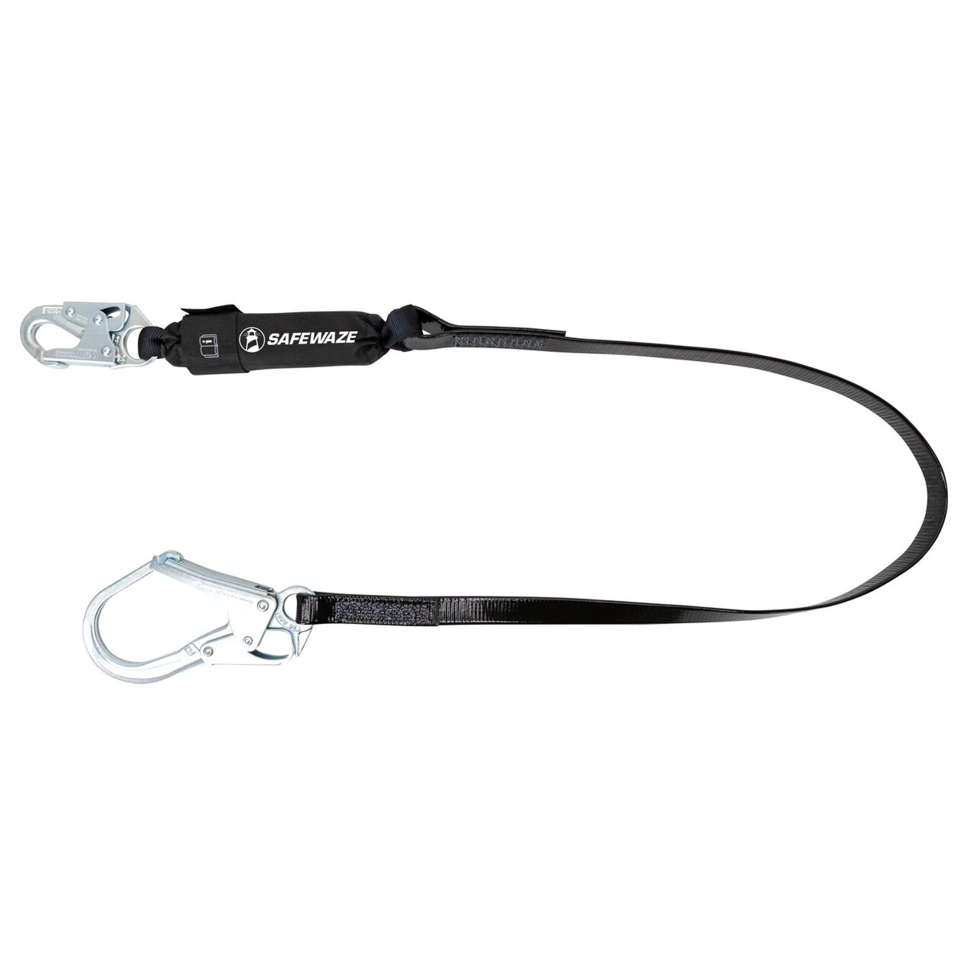 Safewaze PRO-Shield 6' Energy Absorbing Lanyard: Rebar Hook - 024-2138