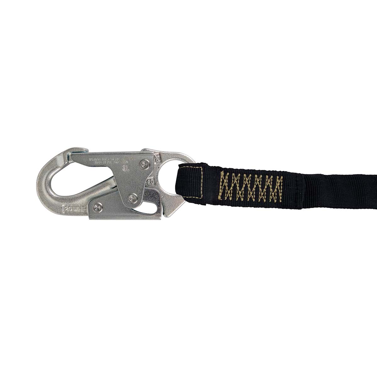 Safewaze Arc Flash 6' Internal Energy Absorbing Lanyard: Aramid, Soft Loop, Snap Hook - 024-2150