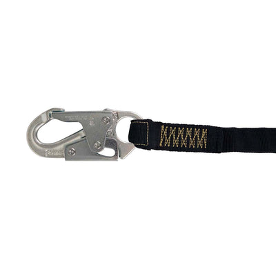 Safewaze Arc Flash 6' Internal Energy Absorbing Lanyard: Aramid, Soft Loop, Snap Hook - 024-2150
