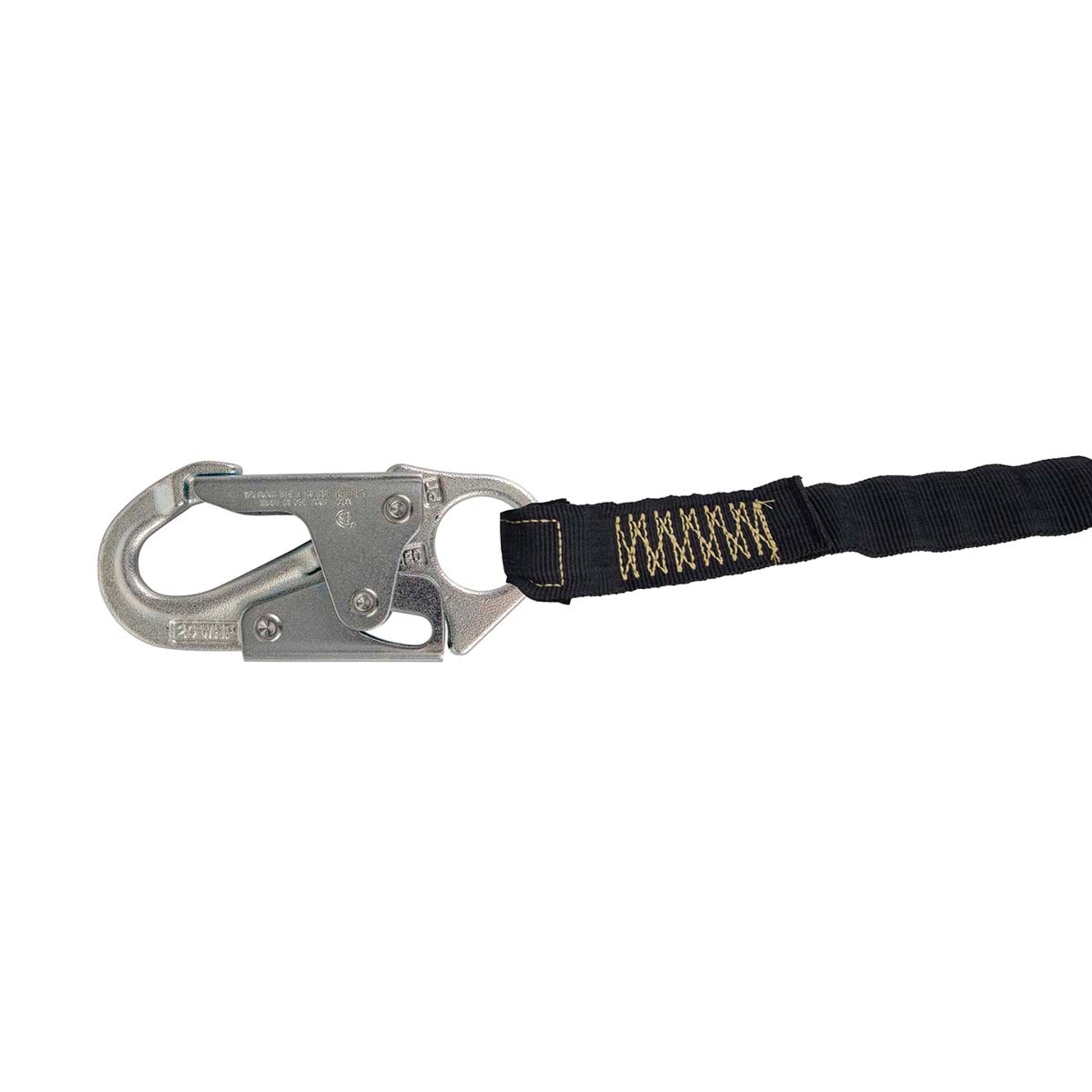 Safewaze Arc Flash 6' Internal Energy Absorbing Lanyard: Aramid, Dual Leg, Soft Loop, Snap Hooks - 024-2151