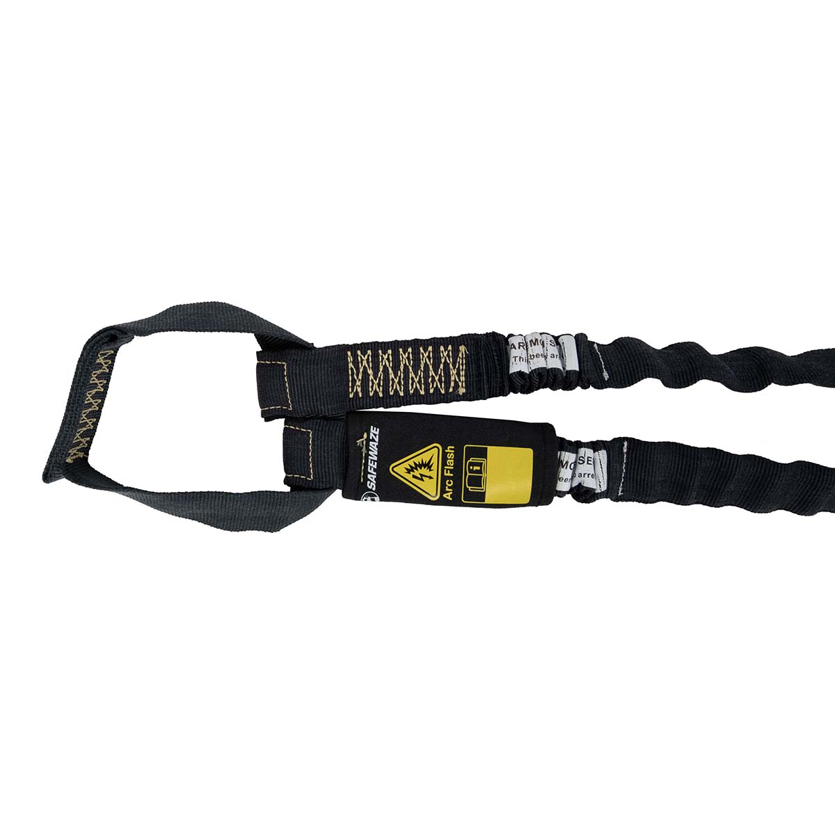 Safewaze Arc Flash 6' Internal Energy Absorbing Lanyard: Aramid, Dual Leg, Soft Loop, Alu Snap Hooks - 024-2155