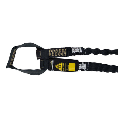 Safewaze Arc Flash 6' Internal Energy Absorbing Lanyard: Aramid, Dual Leg, Soft Loop, Dielectric Snap Hooks - 024-2159