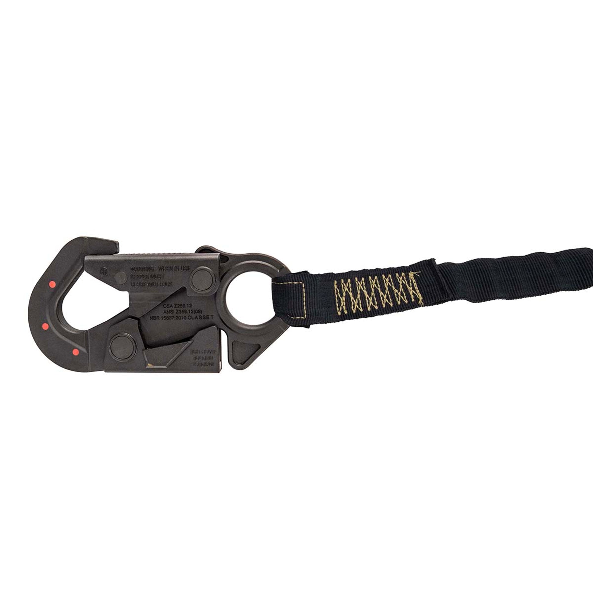 Safewaze Arc Flash 6' Internal Energy Absorbing Lanyard: Aramid, Dual Leg, Soft Loop, Dielectric Snap Hooks - 024-2159