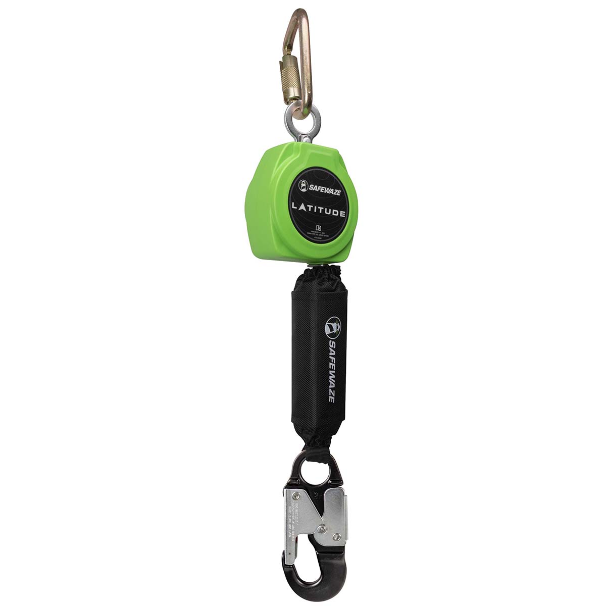 Safewaze Latitude 11' Single Web SRL: Carabiner, Alu Snap Hook - 024-5419