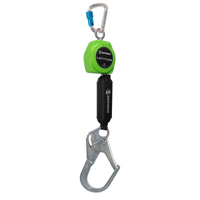 Safewaze Latitude 11' Single Web SRL: Alu Carabiner, Rebar Hook - 024-5424