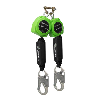 Safewaze Latitude 11' Dual Web SRL: 9012 BWB, Snap Hooks - 024-5430