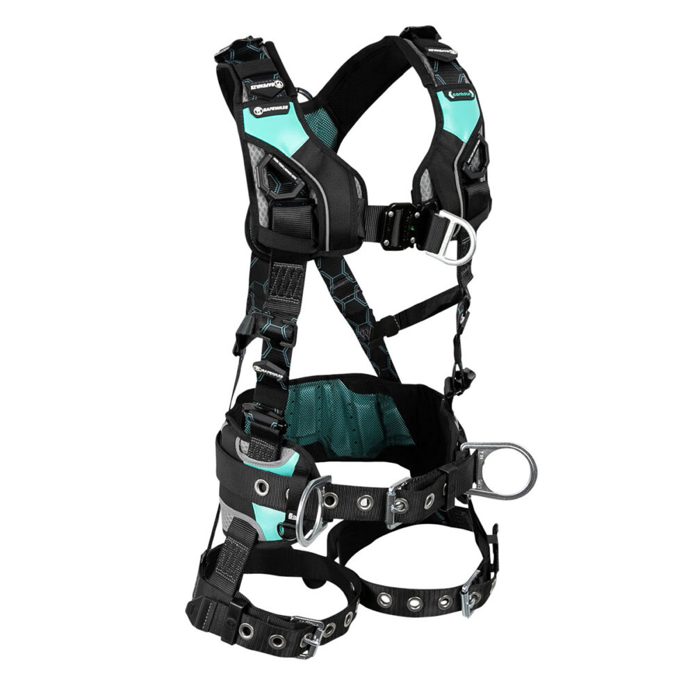 Safewaze Contour Construction Harness: 3D, QC Chest, FD, TB Legs (S) - 025-1633