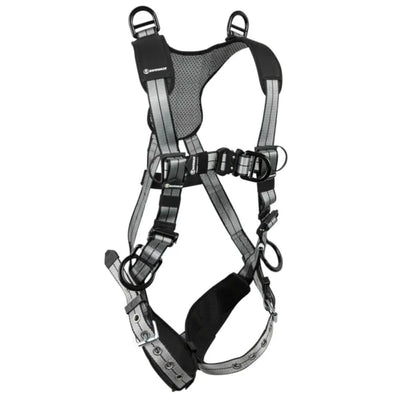 Safewaze PRO+ Slate Retrieval Harness: Alu 3D, Alu Shoulder D's, Alu QC Chest, Alu FD, TB Legs (S) - 025-1765