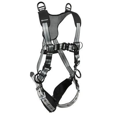 Safewaze PRO+ Slate Retrieval Harness: Alu 3D, Alu Shoulder D's, Alu QC Chest, Alu FD, TB Legs (M) - 025-1766
