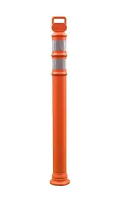 Cortina 45" Orange Post (2) 3" Hi-Intensity Prismatic Collars - 03-734