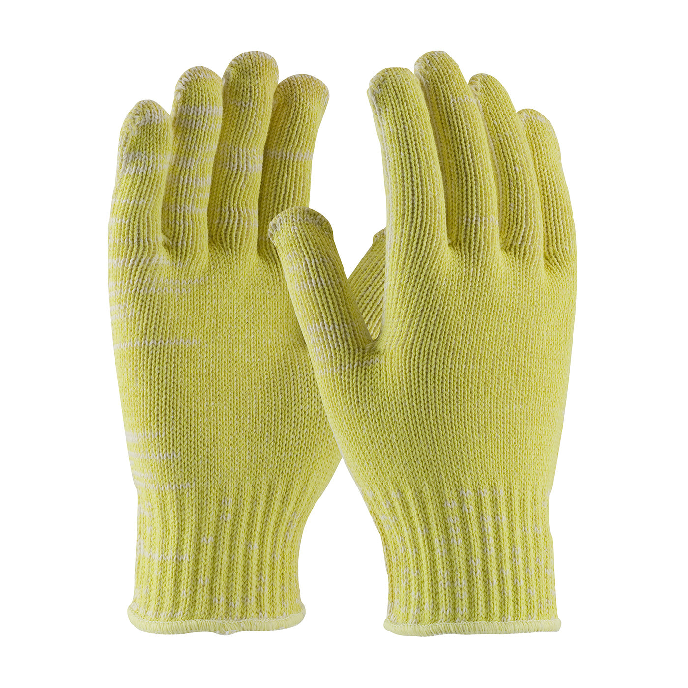 Kut Gard Seamless Knit DuPont Kevlar / Cotton Plated Glove - Medium Weight - Yellow - 1/DZ - 07-K320