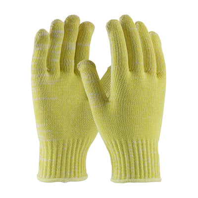 Kut Gard Seamless Knit DuPont Kevlar / Cotton Plated Glove - Medium Weight - Yellow - 1/DZ - 07-K320