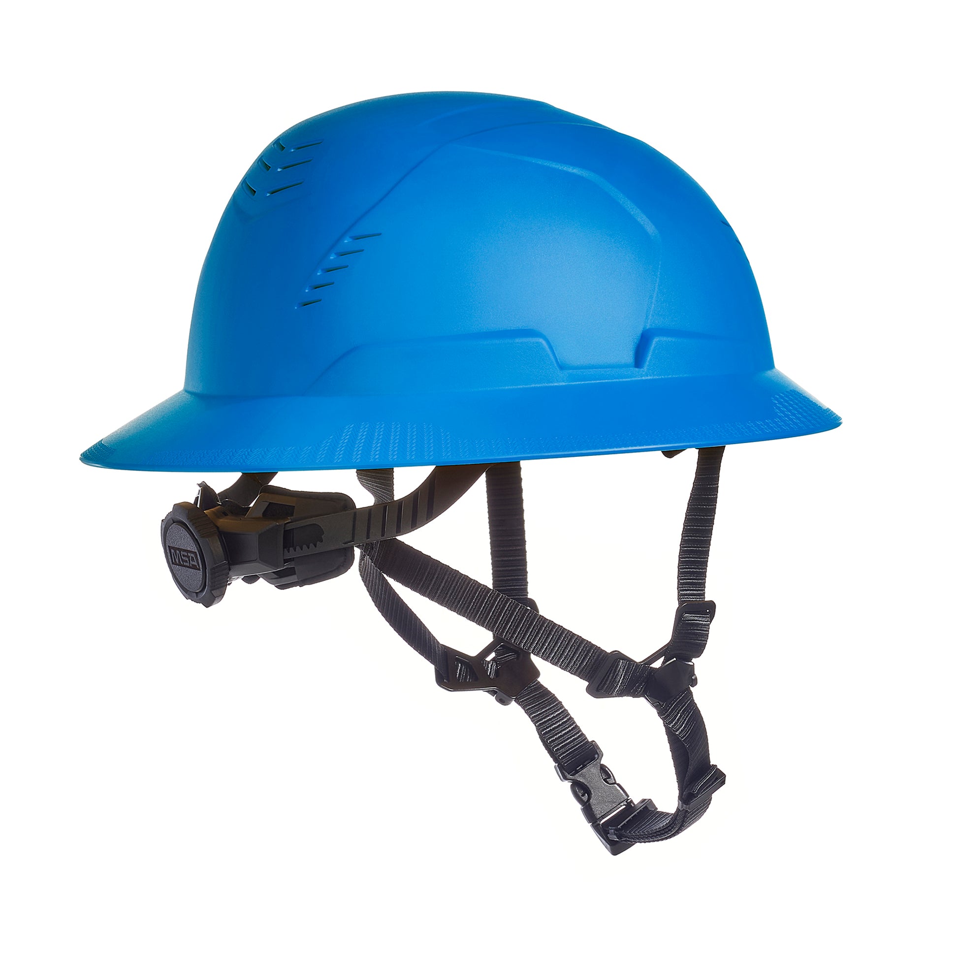 MSA V-Gard H2 Full Brim - Type II Class C Safety Helmet - Vented - Blue - 10250584