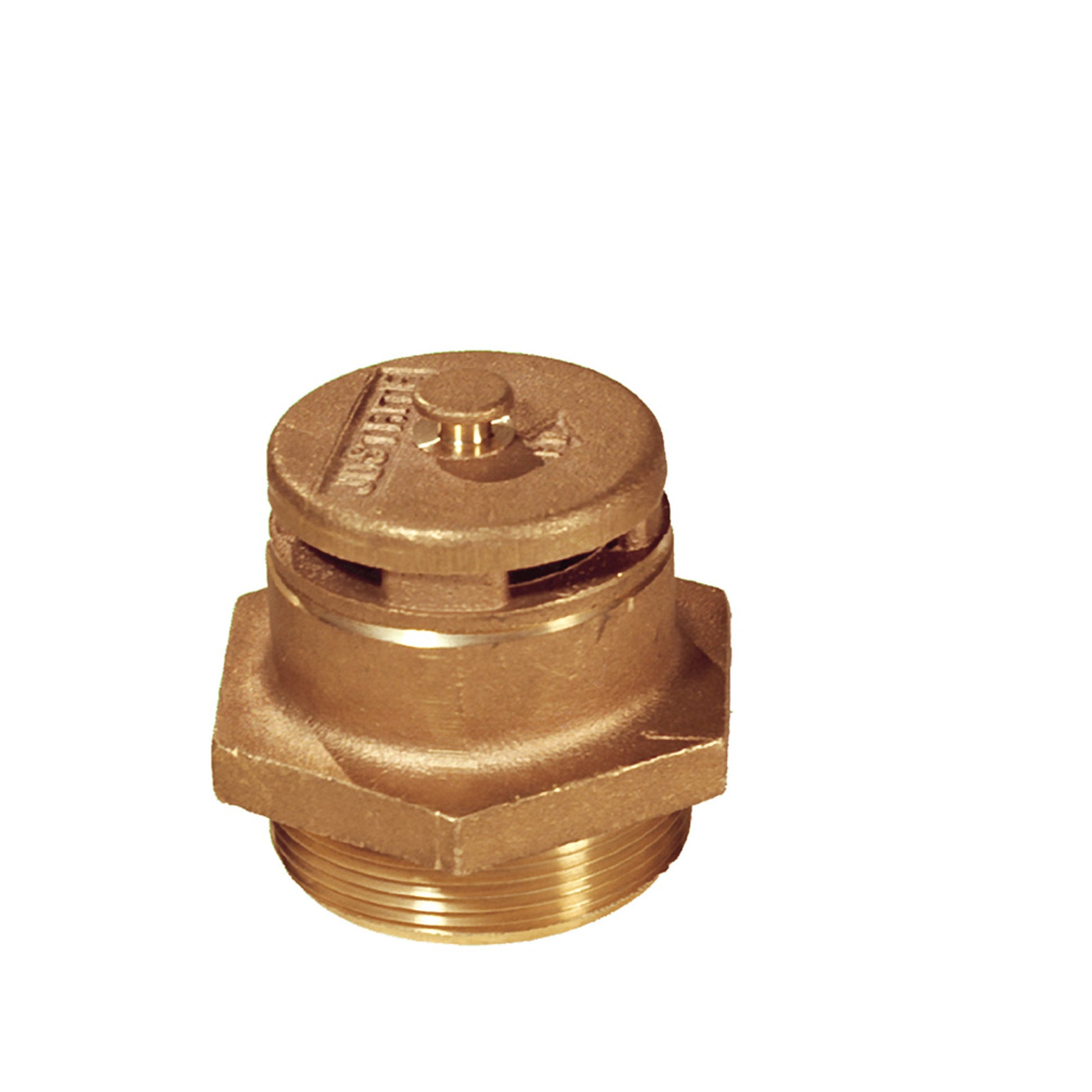Justrite Brass Vertical Vent For Petroleum Based Applications - 2" Bung Opening - 08101