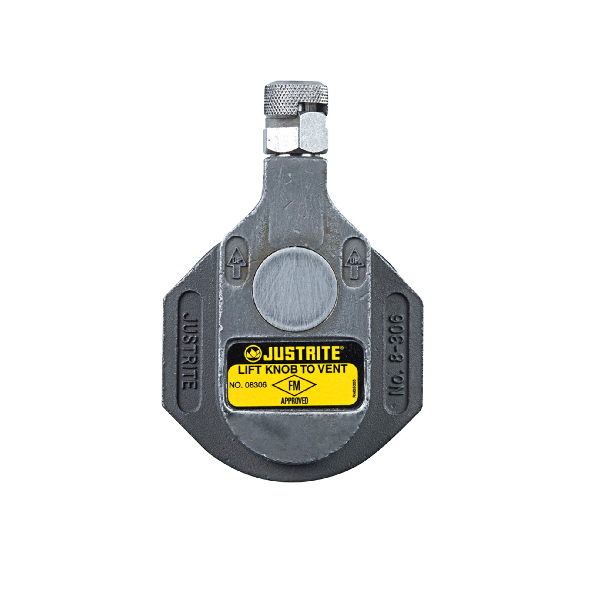 Justrite Stainless Steel Horizontal Drum Vent For Corrosives And General Solvents - 2" Bung Opening - 08306