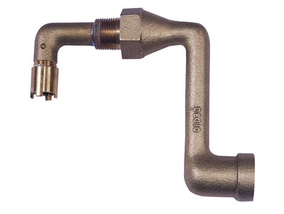 Justrite Brass Drum Siphon Adapter For Draining 30 And 55-Gallon Drums - 08311