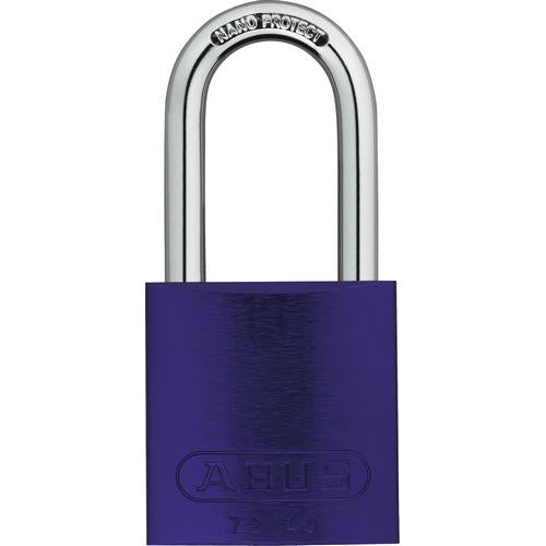 ABUS 72/40HB40 Aluminum Safety Padlock Keyed Different - Purple (72/40HB40 /08407)