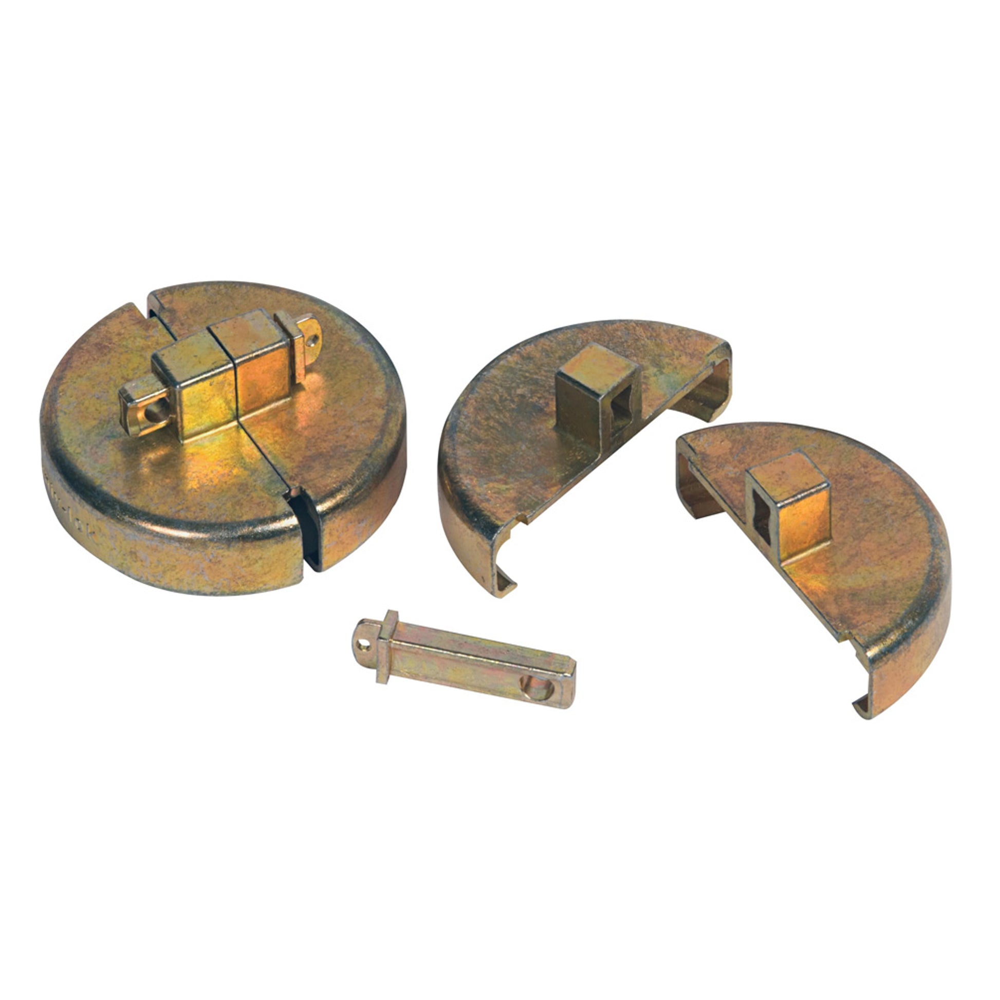 Justrite Drum Lock Set For Plastic Drums - 2 Units Fit 2" Bung - 2 Lock Bars. No Padlocks. Padlocks Not Included - 08509