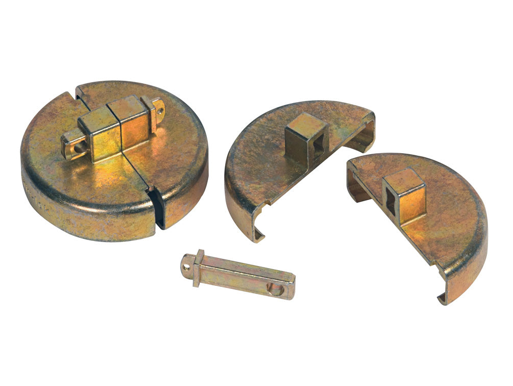Justrite Drum Lock Set For Plastic Drums - 2 Units Fit 2" Bung - 2 Lock Bars. No Padlocks. Padlocks Not Included - 08509